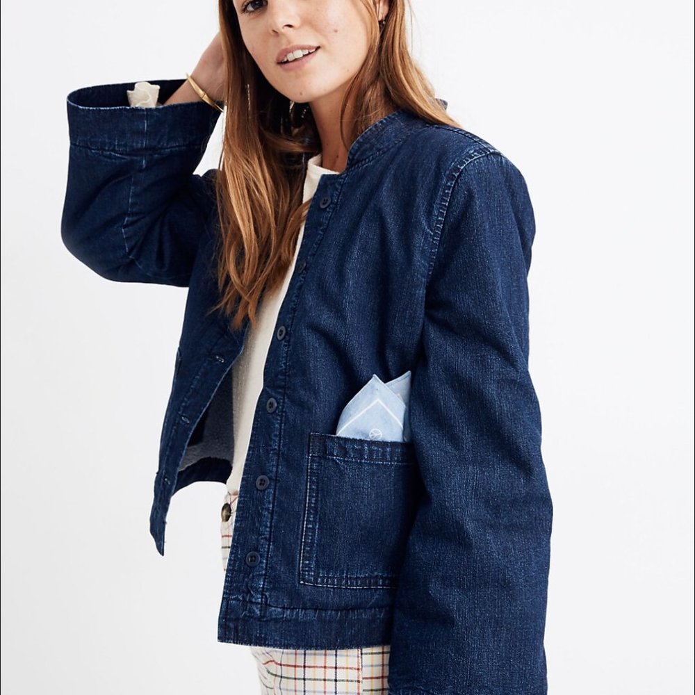 Madewell Reversible Sherpa Jean Jacket